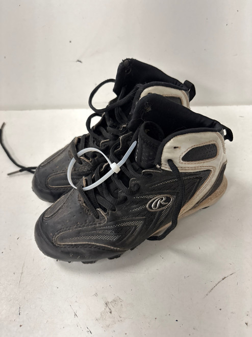 Vist Large View of Product Image Which is Used Rawlings RENEGADE BB/SB Cleats Black Youth 13.0