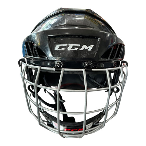 Vist Large View of Product Image Which is Used CCM 50 M Helmet Cage Combo Black MD