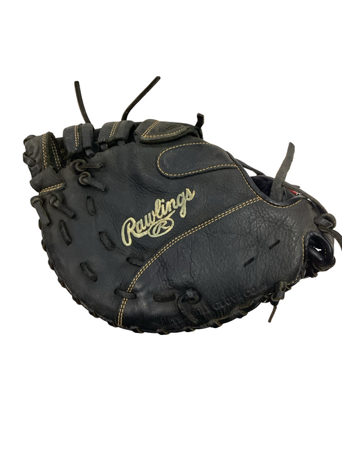 Vist Large View of Product Image Which is Used Rawlings RENEGADE BB/SB First Base RH Throw Black 11 1/2"