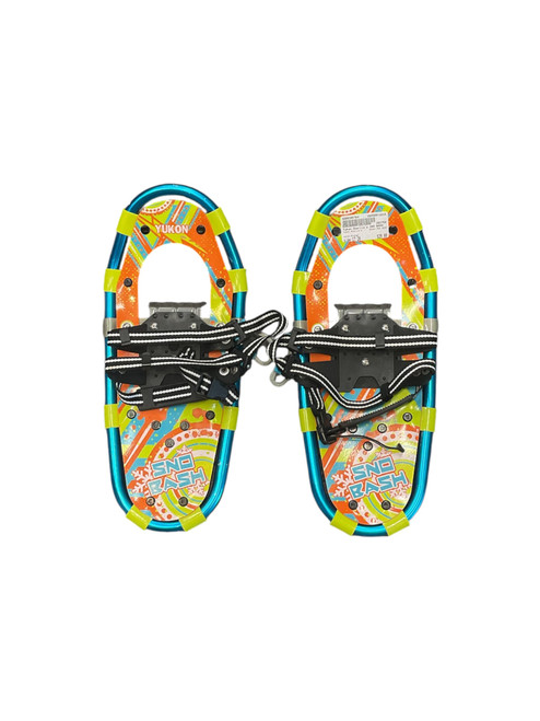 Vist Large View of Product Image Which is Used Yukon Charlie's SNO BASH Snowshoes Boys Orange 17"