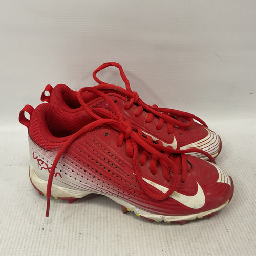 Vist Large View of Product Image Which is Used Nike VAPOR BB/SB Cleats Cardinal And White Junior 01.5