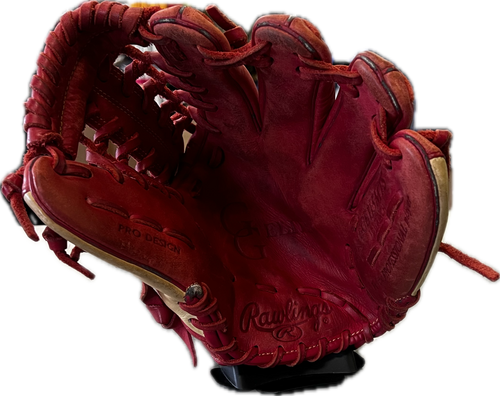 Vist Large View of Product Image Which is Used Rawlings GGE115MTS BB/SB Glove RH Throw Red 11 1/2"
