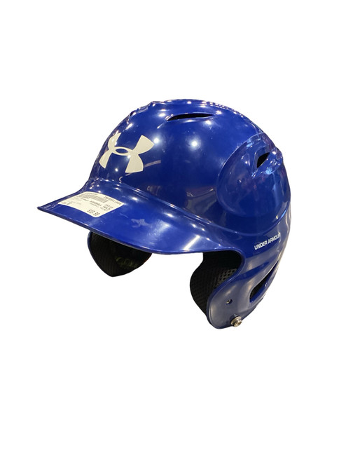 Vist Large View of Product Image Which is Used Under Armour BASEBALL HELMET Batting Helmet No Mask Royal Blue MD