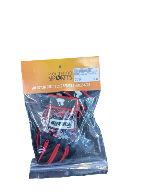 Vist Large View of Product Image Which is Used Franklin BB/SB Batting Gloves Red SM
