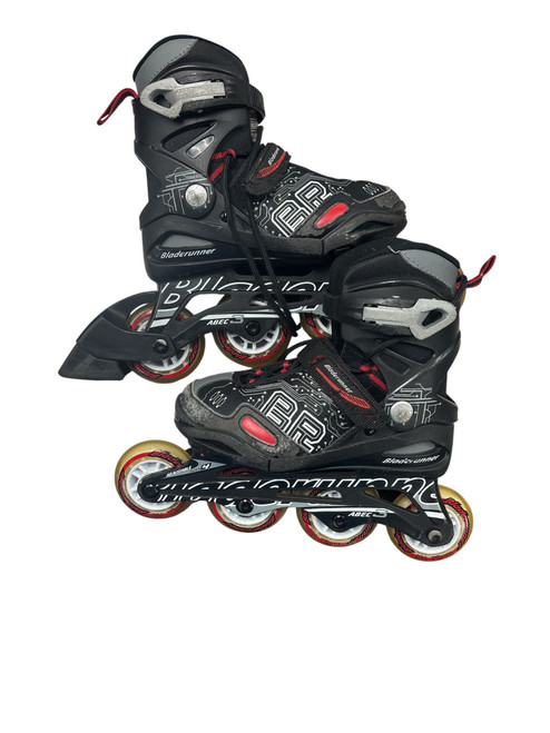 Vist Large View of Product Image Which is Used Rollerblade BLADE RUNNER Junior Roller Quad Skates Black Junior 01