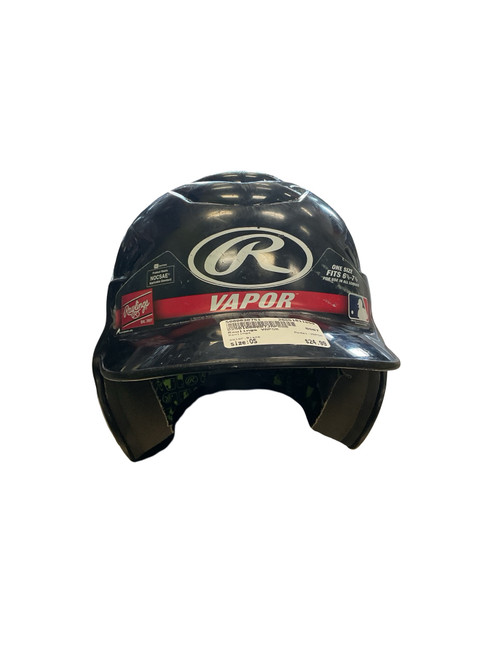 Vist Large View of Product Image Which is Used, Rawlings, VAPOR, Batting Helmet, No Mask, Black, One Size