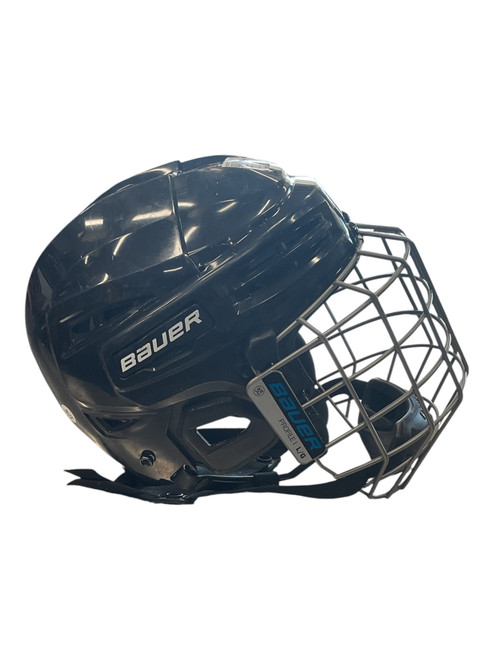 Vist Large View of Product Image Which is Used Bauer IMS5.0 L Helmet Cage Combo Black LG