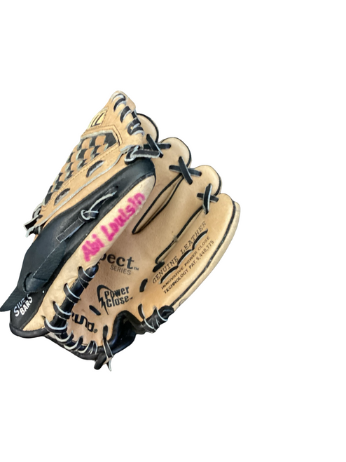 Vist Large View of Product Image Which is Used Mizuno POWER CLOSE PROSPECT SERIES BB/SB Glove T-ball Tan 9"