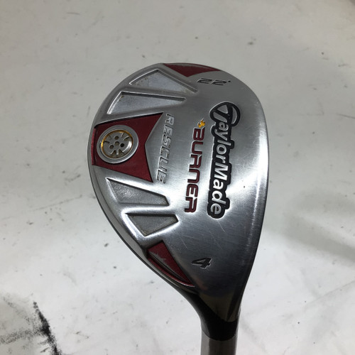 Vist Large View of Product Image Which is Used Taylormade 2008 BURNER RESCUE 22 DEG 4 HYBRID S FLE Mens Hybrid Club RH 4 Hybrid
