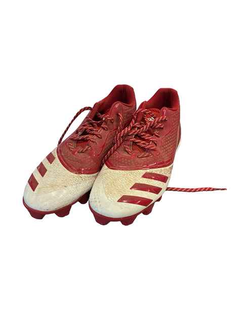 Vist Large View of Product Image Which is Used Adidas TRIPLE STRIPE BB/SB Cleats Red Senior 13