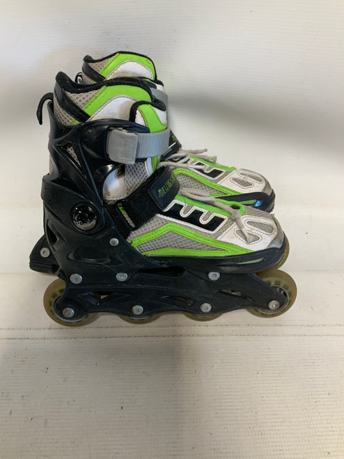 Vist Large View of Product Image Which is Used Element ABEC5 Junior Rec Fitness Skates Green Adjustable