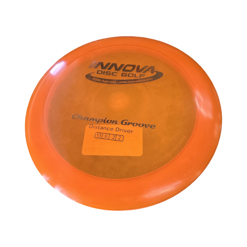 Vist Large View of Product Image Which is Used Innova CHAMPION GROOVE DRIVER Disc Golf Driver Orange