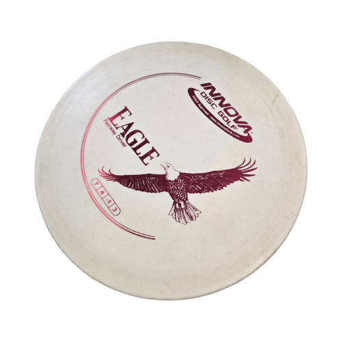 Vist Large View of Product Image Which is Used Innova EAGLE DRIVER Disc Golf Driver White