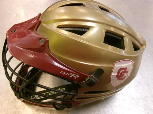 Vist Large View of Product Image Which is Used Cascade CPV-R Lacrosse Helmet Gold MD