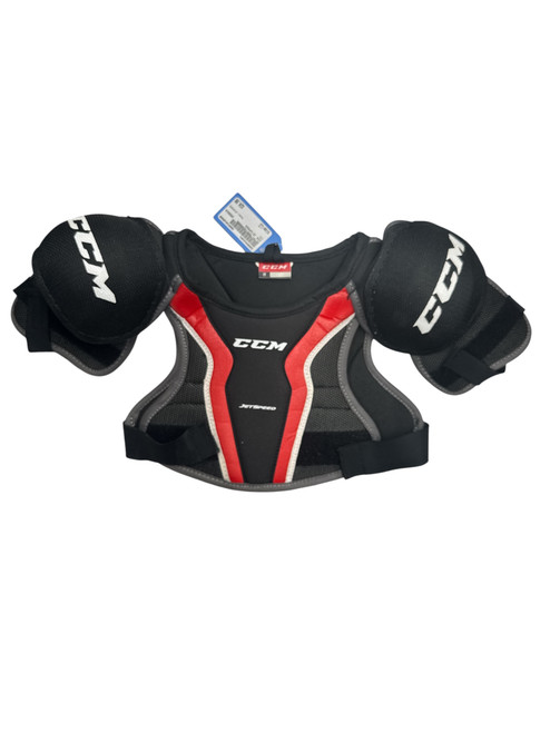 Vist Large View of Product Image Which is Used CCM JETSPEED Youth Shoulder Pads LG