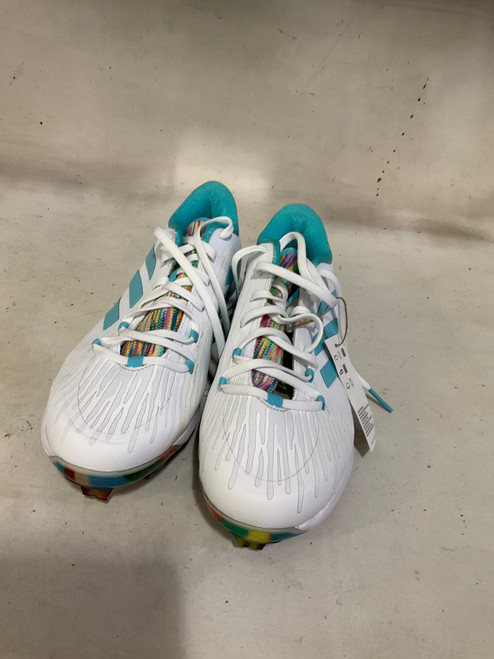 Vist Large View of Product Image Which is Used Adidas 8.5 SB CLEATS BB/SB Cleats White Senior 8.5