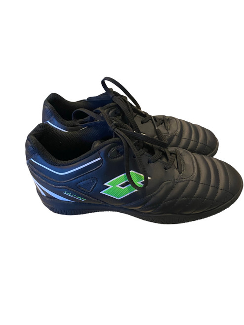 Vist Large View of Product Image Which is Used Lotto Soccer Indoor Shoes Black Junior 02