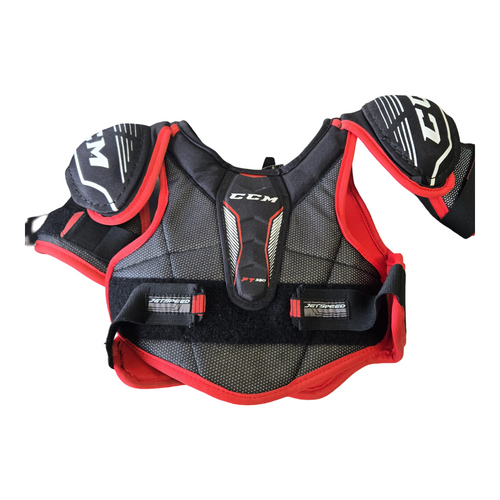 Vist Large View of Product Image Which is Used CCM FT340 SP MD Junior Shoulder Pads MD