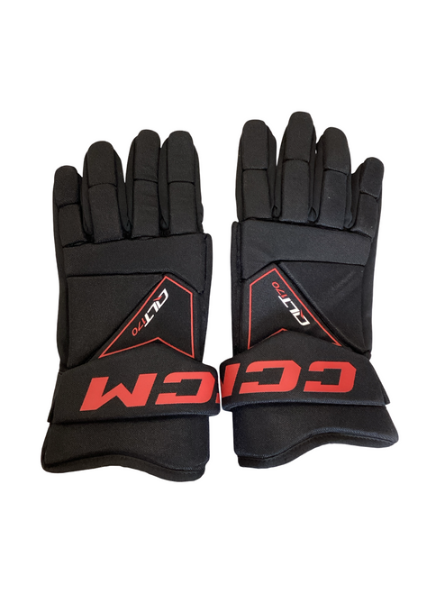 Vist Large View of Product Image Which is Used CCM QLT 170 Senior Gloves Black SM