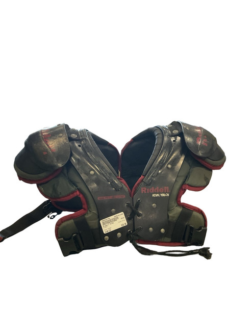 Vist Large View of Product Image Which is Used, Riddell, RIVAL, football, Shoulder Pads, Black, large