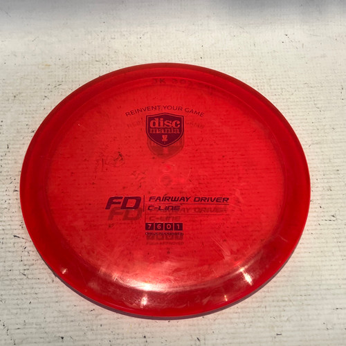 Vist Large View of Product Image Which is Used Discmania FD C-LINE Disc Golf Mid Range Red