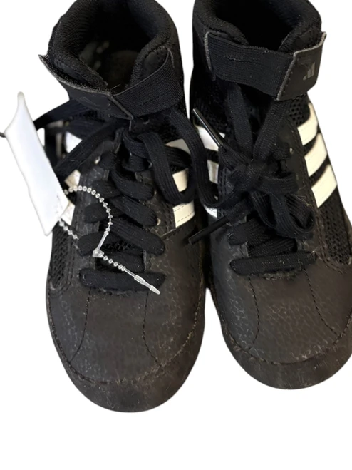 Vist Large View of Product Image Which is Used Adidas Wrestling Shoes Black Youth 11.0