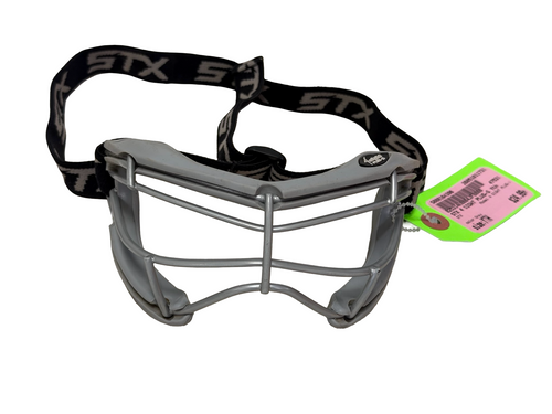 Vist Large View of Product Image Which is Used STX 4 SIGHT PLUS-S Youth Lacrosse Facial Protection Goggles Mask Grey