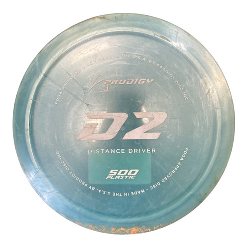 Vist Large View of Product Image Which is Used Prodigy 500 D2 Disc Golf Driver Teal 177g