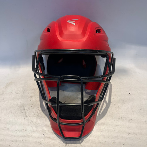 Vist Large View of Product Image Which is Used Easton RED EASTON CATCHER HELMET Catchers Helmet w/Mask Red One Size