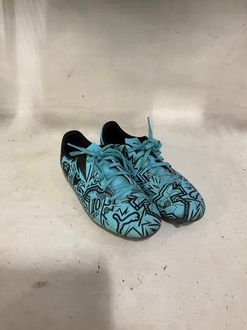 Vist Large View of Product Image Which is Used Soccer Cleats Blue Junior 03.5