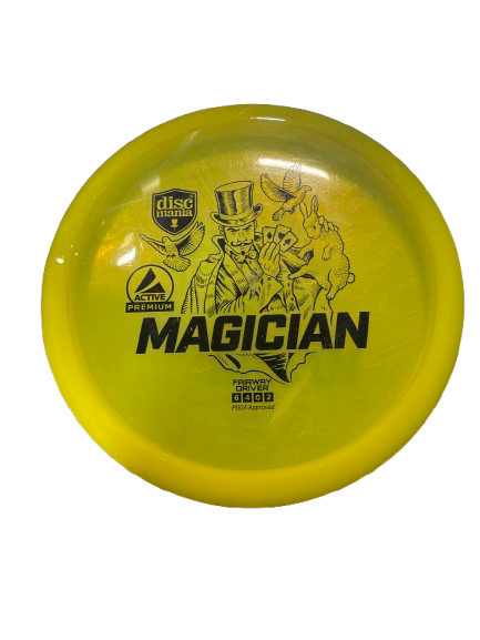 Vist Large View of Product Image Which is Used Discmania ACTIVE MAGICIAN Disc Golf Driver Gold
