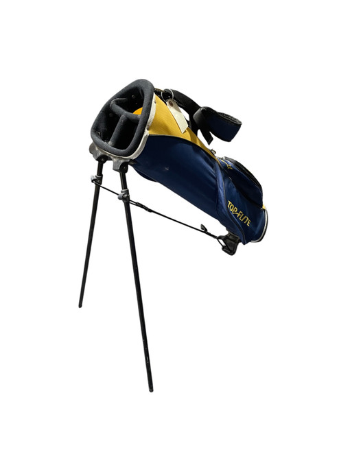 Vist Large View of Product Image Which is Used Top Flite JUNIOR STAND BAG Jr Stand Bag Navy Blue And Yellow