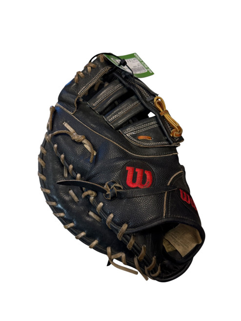 Vist Large View of Product Image Which is Used Wilson A2000 BB/SB First Base LH Throw Black 12 1/4"