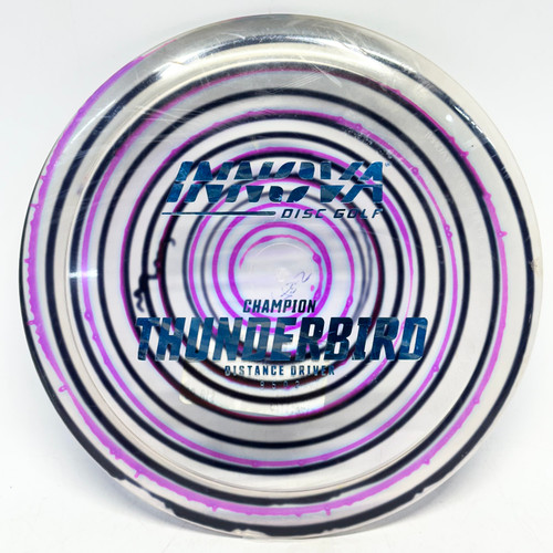 Vist Large View of Product Image Which is Used Innova CHAMPION DYE THUNDERBIRD Disc Golf Driver Black 172g