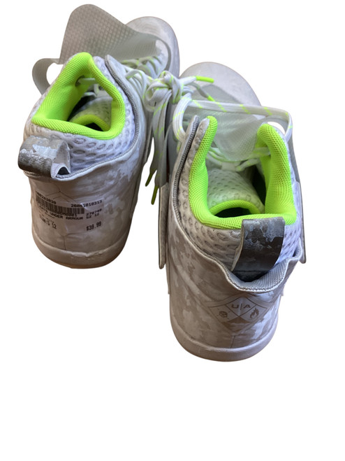 Vist Large View of Product Image Which is Used Under Armour Adult FB Cleats White Senior 12