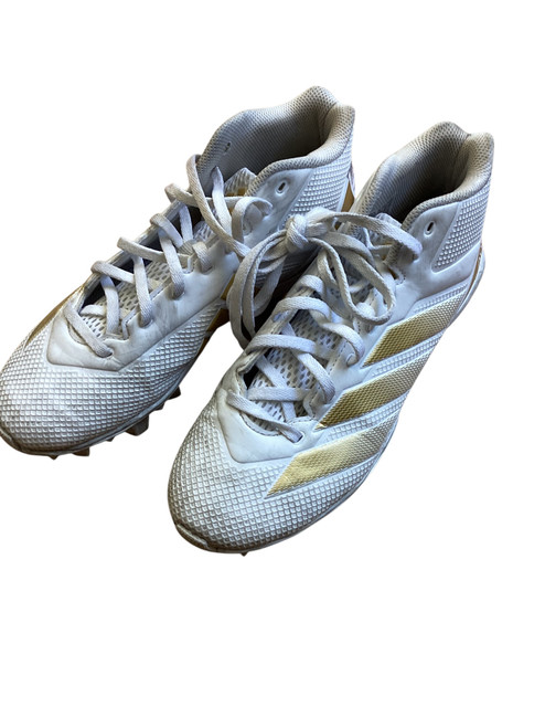 Vist Large View of Product Image Which is Used Adidas Adult FB Cleats White Senior 7