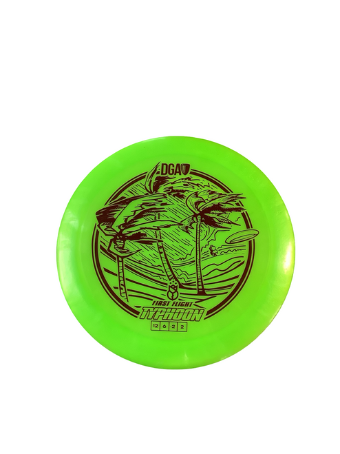 Vist Large View of Product Image Which is Used DGA TYPHOON Disc Golf Driver Green