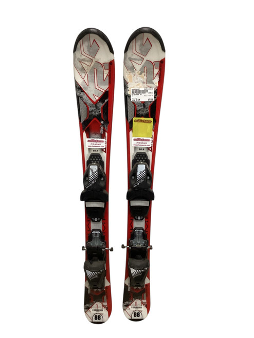 Vist Large View of Product Image Which is Used K2 STRIKE JR Boys DH Ski/Binding Red 88 cm