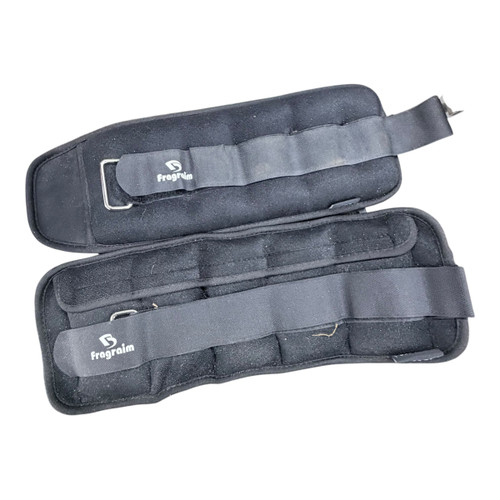 Vist Large View of Product Image Which is Used FRAGRAIM 4LB ANKLE WEIGHT SET Ankle Weights Black 4 lb