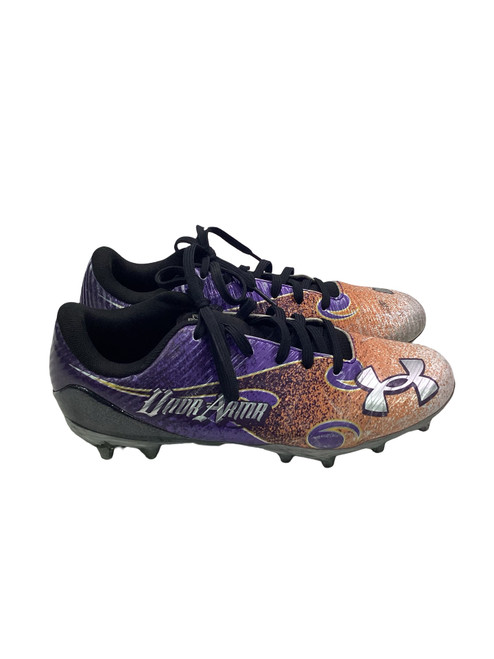 Vist Large View of Product Image Which is Used Under Armour JEFFERSON Adult FB Cleats Purple Senior 6