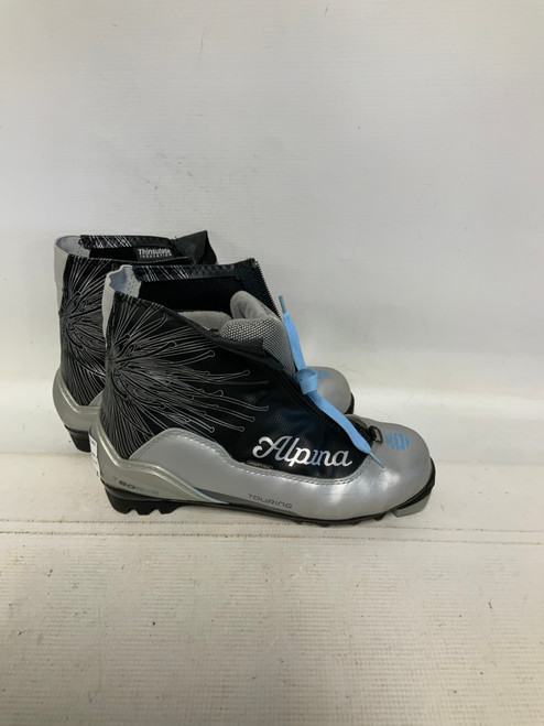 Vist Large View of Product Image Which is Used Alpina T20EVE Womens NNN XC Ski Boots Grey W 07-07.5 / JR 05.5-06