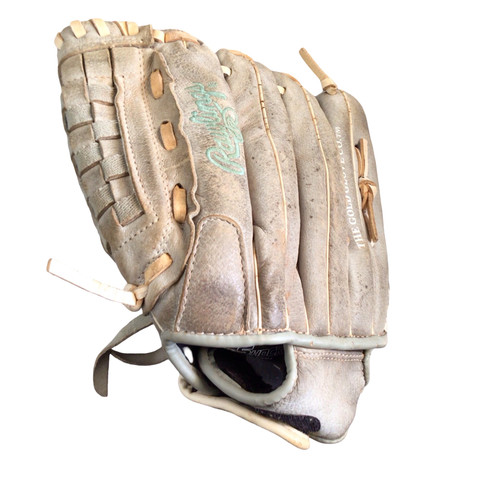 Vist Large View of Product Image Which is Used Rawlings STORM ST12GWM BB/SB Glove LH Throw Grey 12"