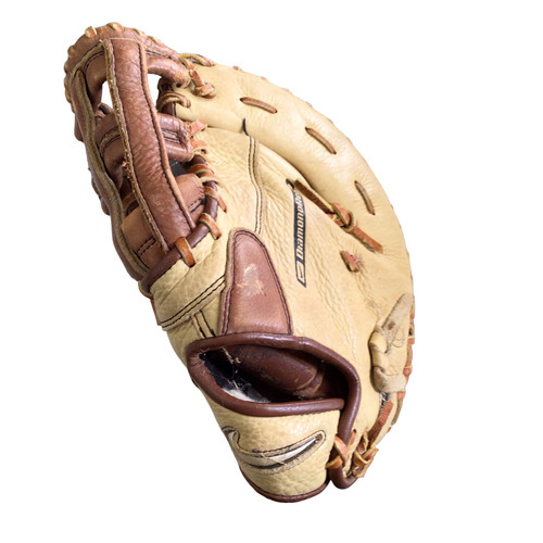Vist Large View of Product Image Which is Used Nike SHOW SERIES DIAMOND READY BB/SB First Base LH Throw Brown 12"
