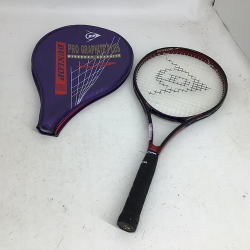 Vist Large View of Product Image Which is Used Dunlop GRAPHITE PRO PLUS 4 3/8 SR RACQUET Adult Tennis Racquet Purple 4 3/8"