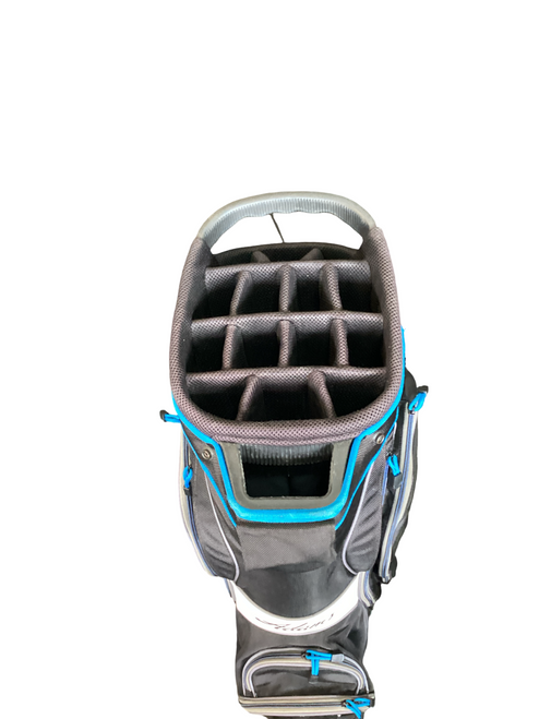 Vist Large View of Product Image Which is Used Adams 14 WAY CART BAG Mens Cart Bag Black