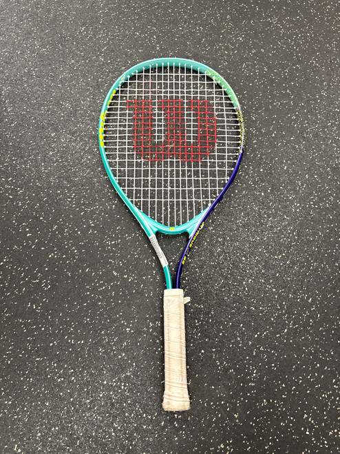 Vist Large View of Product Image Which is Used Wilson INTRIGUE JR 25 Junior Tennis Racquet Carolina Blue 25"