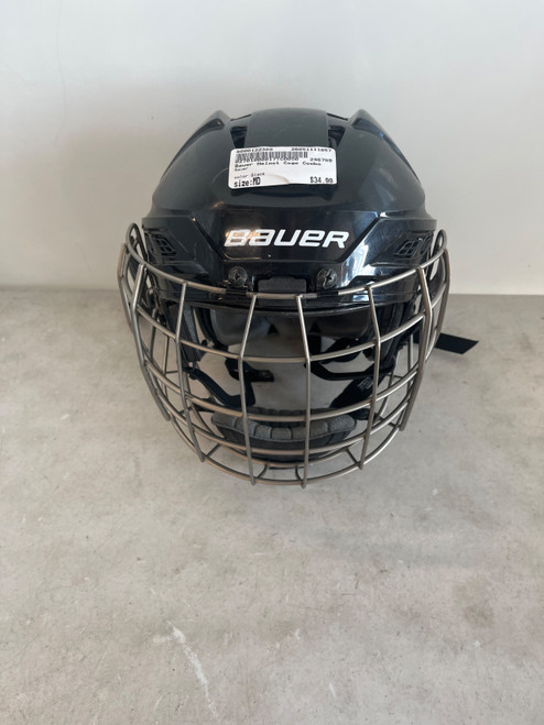 Vist Large View of Product Image Which is Used Bauer Helmet Cage Combo Black MD