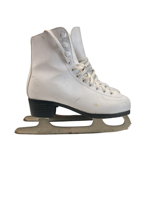 Vist Large View of Product Image Which is Used American Athletic FIGURE SKATE SZ 3 Girls Figure Skate White Junior 03
