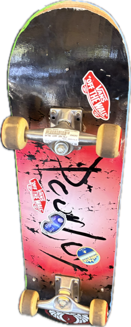 Vist Large View of Product Image Which is Used GREEN/BLUE Complete Skateboard Black Regular