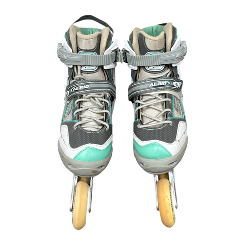 Vist Large View of Product Image Which is Used RollerDerby AERIO Senior Rec Fitness Skates White Senior 8